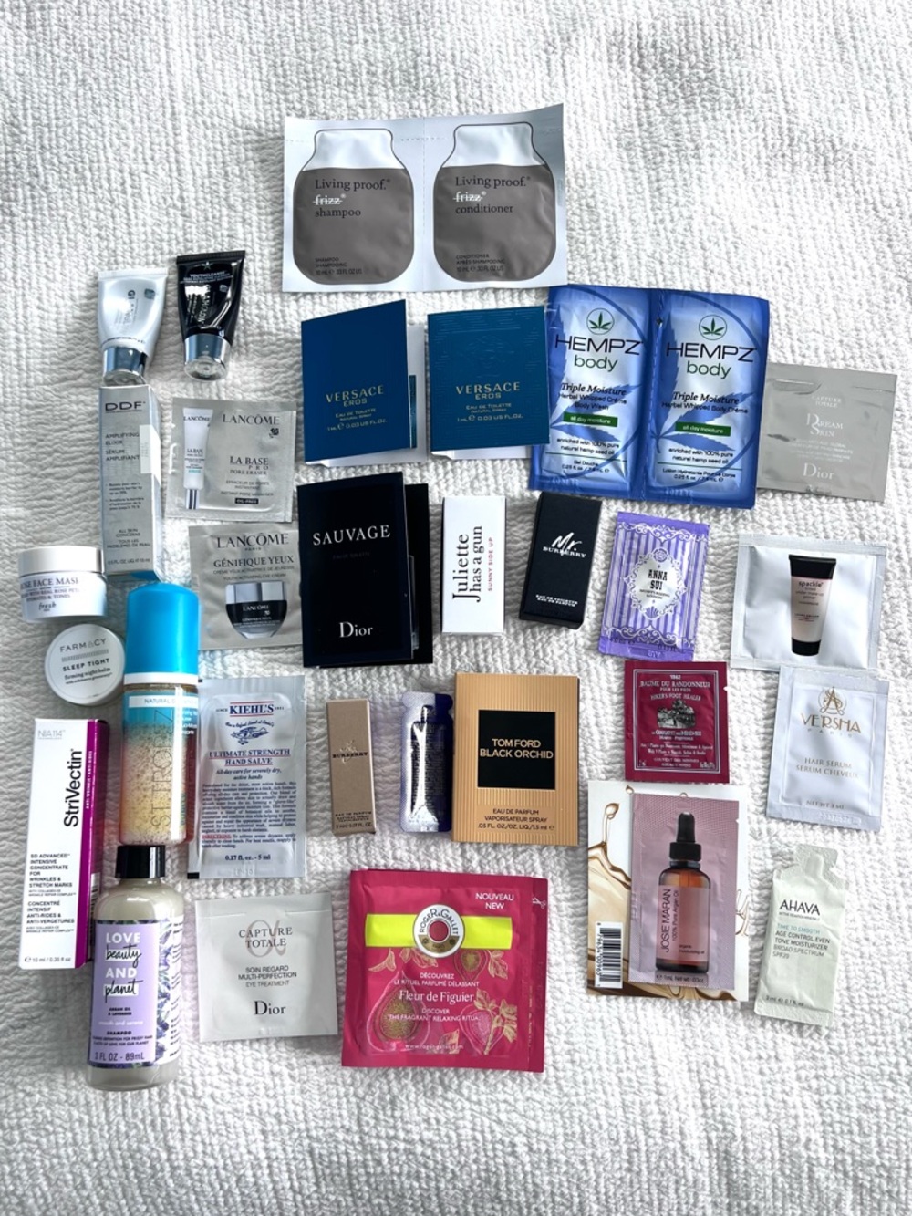 Cosmetic Skincare Hair & Fragrance Samples Travel Size